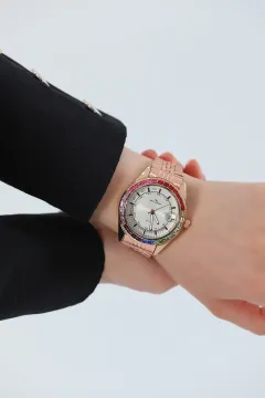 Kadın Metal Kordon Kol Saati Bakır