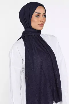 Bambu Kraş Bonjela Şal Lacivert