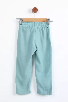Bel Lastikli Erkek Çocuk Cep Detaylı Pantolon Mint