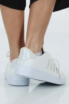 Kadın Bağcıklı Günlük Spor Ayakkabı Beyaz