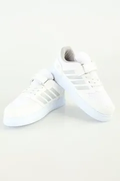 Çocuk Bağcıklı Çırtlı Spor Ayakkabı Beyaz
