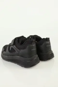 Çocuk Bağcıklı Çırtlı Spor Ayakkabı Siyah