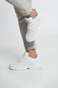 Erkek Bağcıklı Anarok Spor Ayakkabı Beyaz