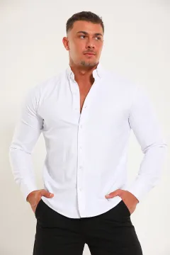 Erkek Basic Gömlek Beyaz