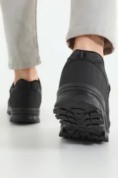 Erkek Bağcıklı Trekking Ayakkabı Siyah
