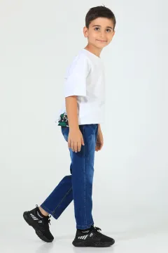 Erkek Çocuk Jeans Pantolon (8-12 Yaş) Mavi