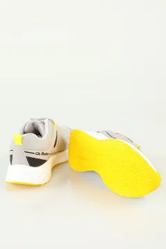 Erkek Günlük Spor Ayakkabı Gri Sarı