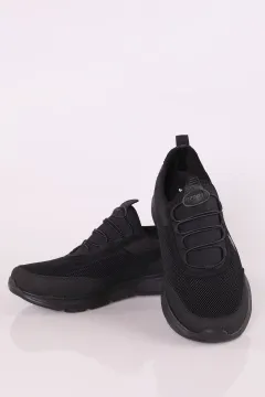 Erkek Lastik Bağcıklı Spor Ayakkabı Siyah