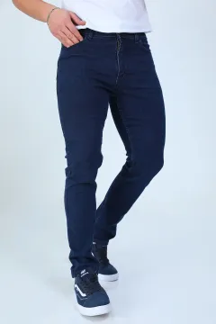 Erkek Likralı Jeans Pantolon Lacivert