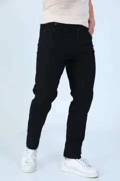 Erkek Likralı Jeans Pantolon Siyah