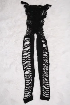 For Dreams Kadın Fantazi Vücut Çorabı Siyah