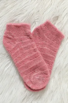 Arc Kız Çocuk Ters Havlu Patik Çorap Gülkurusu