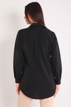 Kadın Basic Gömlek Siyah