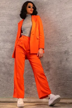 Kadın Bol Paça Pantolon Orange