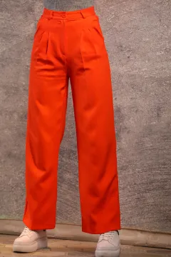 Kadın Bol Paça Pantolon Orange