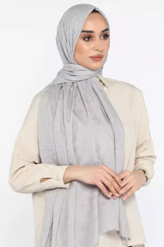 Kadın Bonjela Bambu Kraş Şal Açıkgri