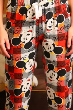 Kadın Desenli Alt Pijama Renkli