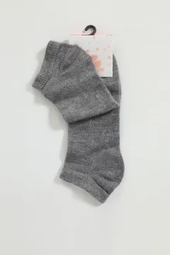 Kadın Kışlık Patik Çorap (36-40 Uyumludur) Gri