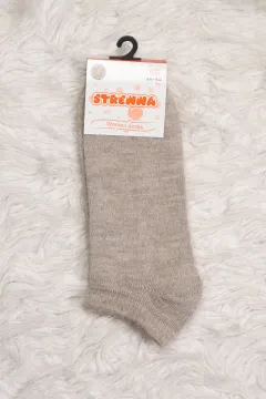 Kadın Kışlık Patik Çorap (36-40 Uyumludur) Taş