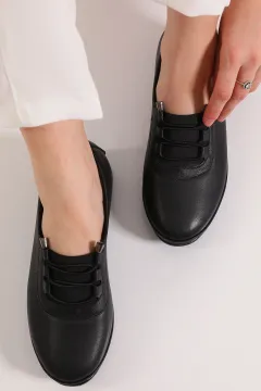Kadın Ön Lastikli Günlük Ayakkabı Siyah