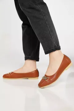 Kadın Tokalı Babet Taba