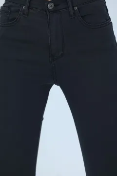 Kadın Yüksekbel Likralı Skinny Jean Pantolon Füme