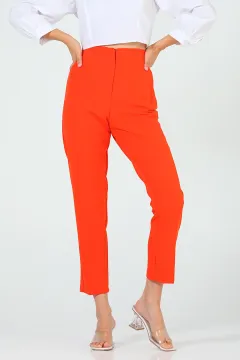 Kadın Kumaş Pantolon Orange