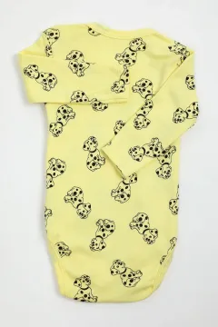Kız Bebek Dalmaçyalı Çıtçıtlı Body-zıbın Sarı