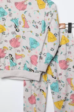 Kız Çocuk Baskılı Pijama Takımı Taş