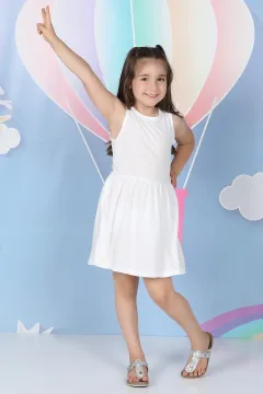 Kız Çocuk Elbise Krem