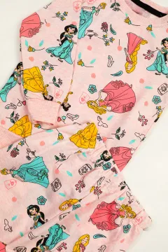 Kız Çocuk İkili Pijama Takımı Pudra