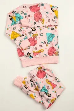 Kız Çocuk İkili Pijama Takımı Pudra