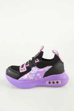Kız Çocuk Spor Ayakkabı Siyahlila