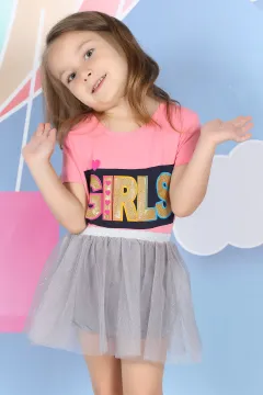 Kız Çocuk Tütü Etek Gri