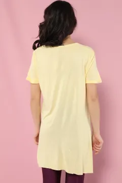 Kol Katlamalı T-shirt A.sarı
