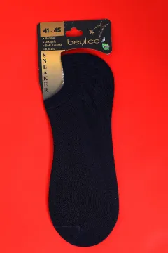 Beylice Erkek Bambu Görünmez (sneaker) Spor Ayakkabı Çorabı (41-45 Uyumludur) Lacivert