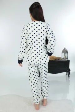 Kadın Peluş Pijama Takımı Lacivert