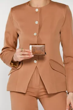 Mekanizmalı Kartlık Cüzdan Kahve