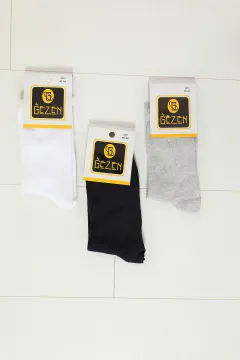 Gezen Erkek Renkli 3 Lü Çorap(40-44 Uyumludur) Renkli