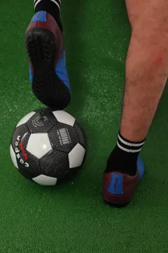 Erkek Bağcıklı Halısaha Futbol Ayakkabısı Saksmavisi