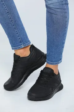 Bağcıklı Erkek Spor Ayakkabı Siyah