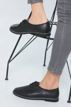 Kadın Bağcıklı Günlük Ayakkabı Siyah