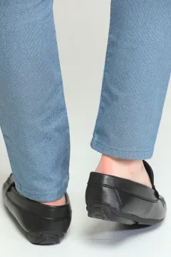 Erkek Loafer Günlük Babet Ayakkabı SiyahCilt