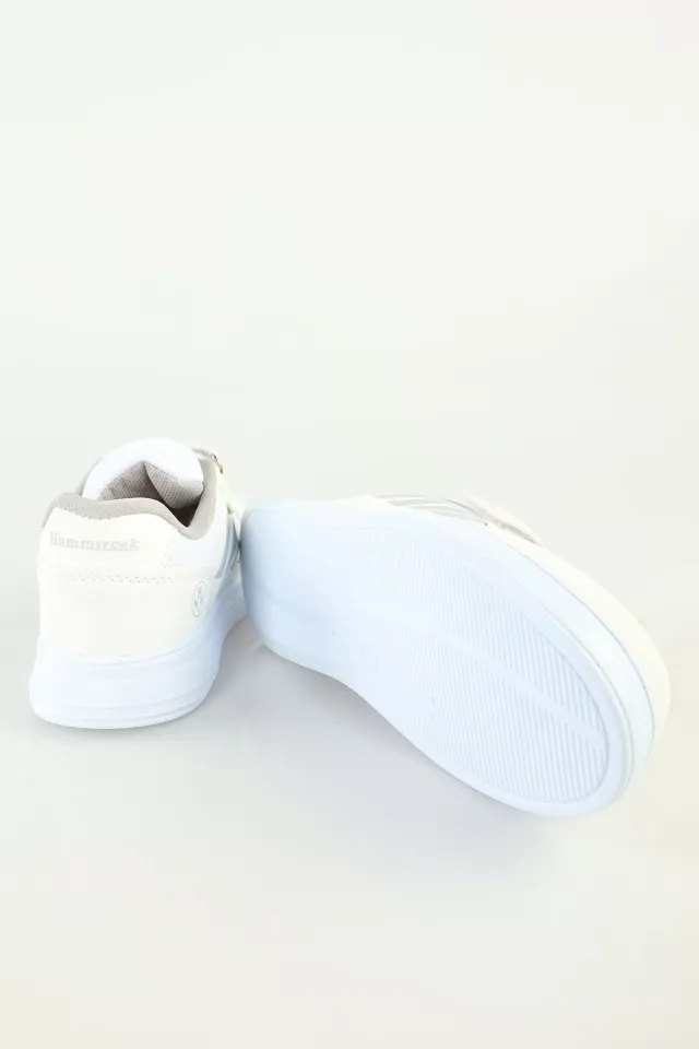 Çocuk Bağcıklı Çırtlı Spor Ayakkabı Beyaz