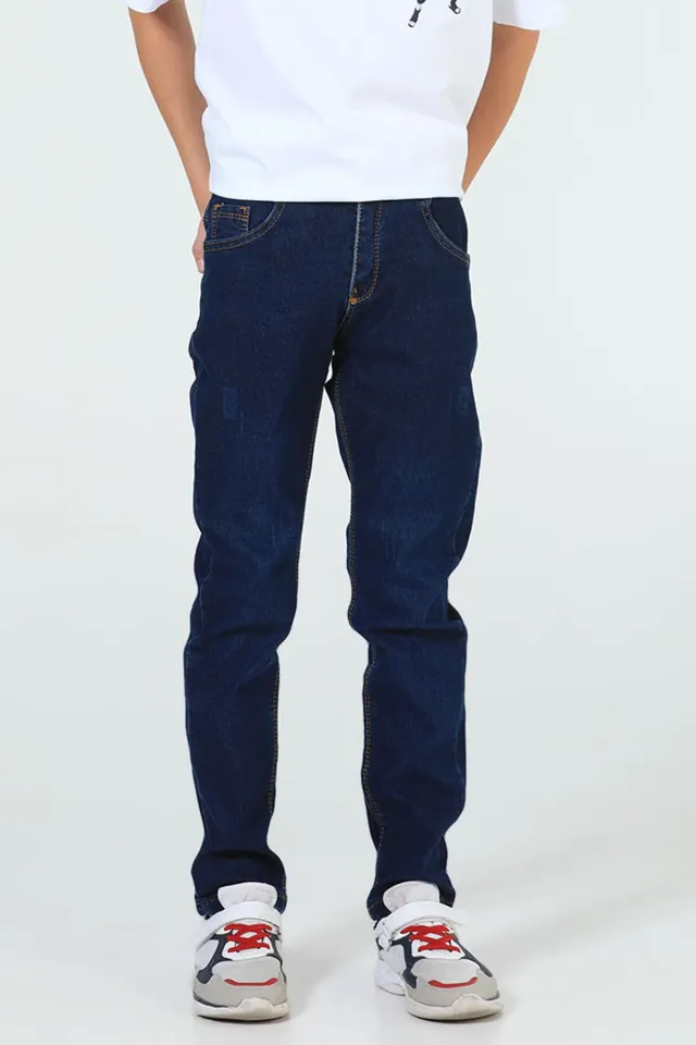 Erkek Çocuk Jeans Pantolon (8-12 Yaş) Lacivert