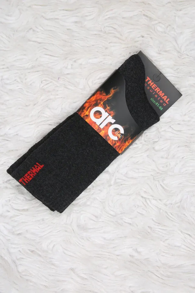 Erkek Termal Kışlık Soket Çorap (40-45 Uyumludur) K.antrasit