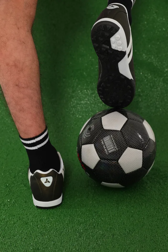 Erkek Bağcıklı Halısaha Futbol Ayakkabısı Haki