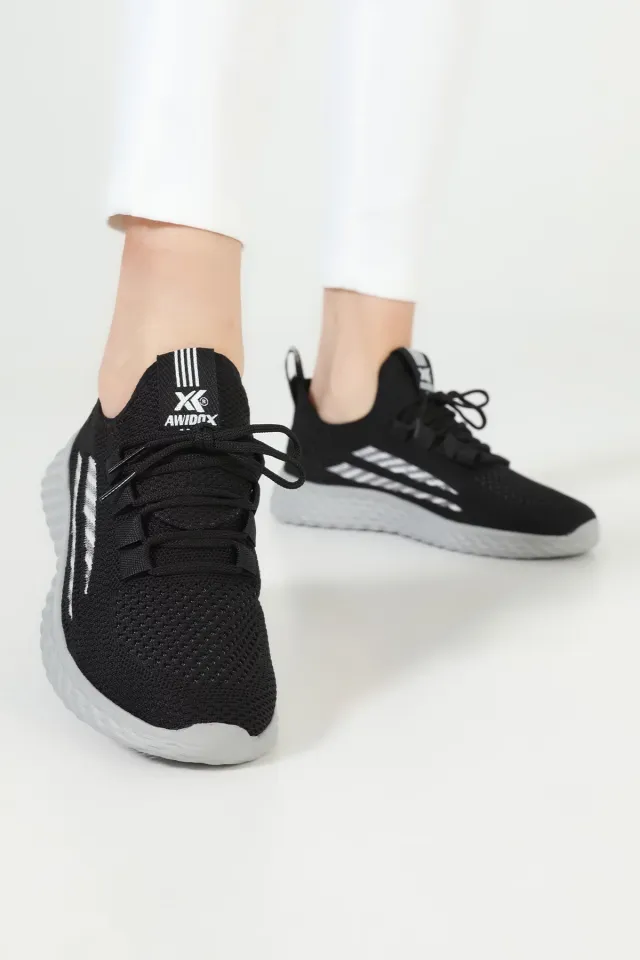 Kadın Bağcıklı Günlük Spor Ayakkabı Siyah