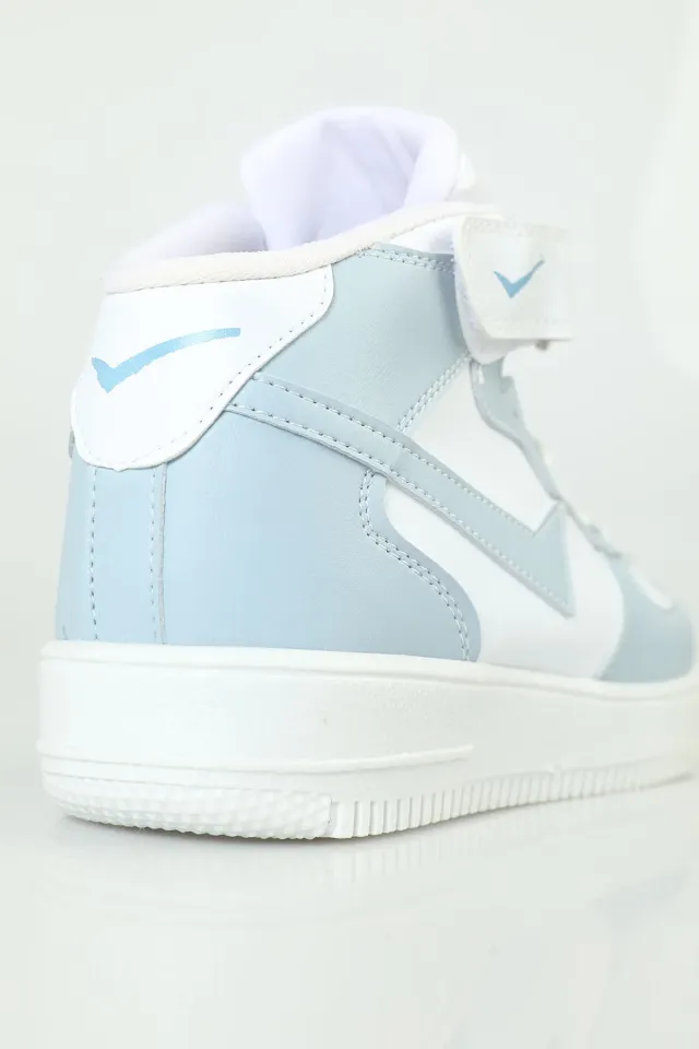 Kadın Boğazlı Jordan Spor Ayakkabı Beyazmavi
