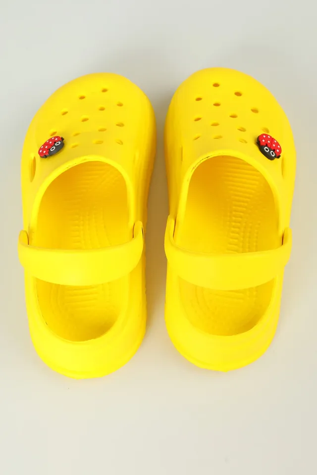 Kadın Confort Rahat Sandalet Terlik Sarı